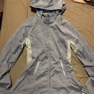Lululemon Athletica Blue Striped Hoodie